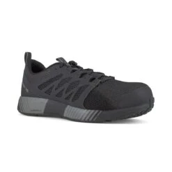Reebok Shoes: Men's RB4310 Black Fusion Flexweave EH Composite Toe Slip Resistant Athletic Shoe
