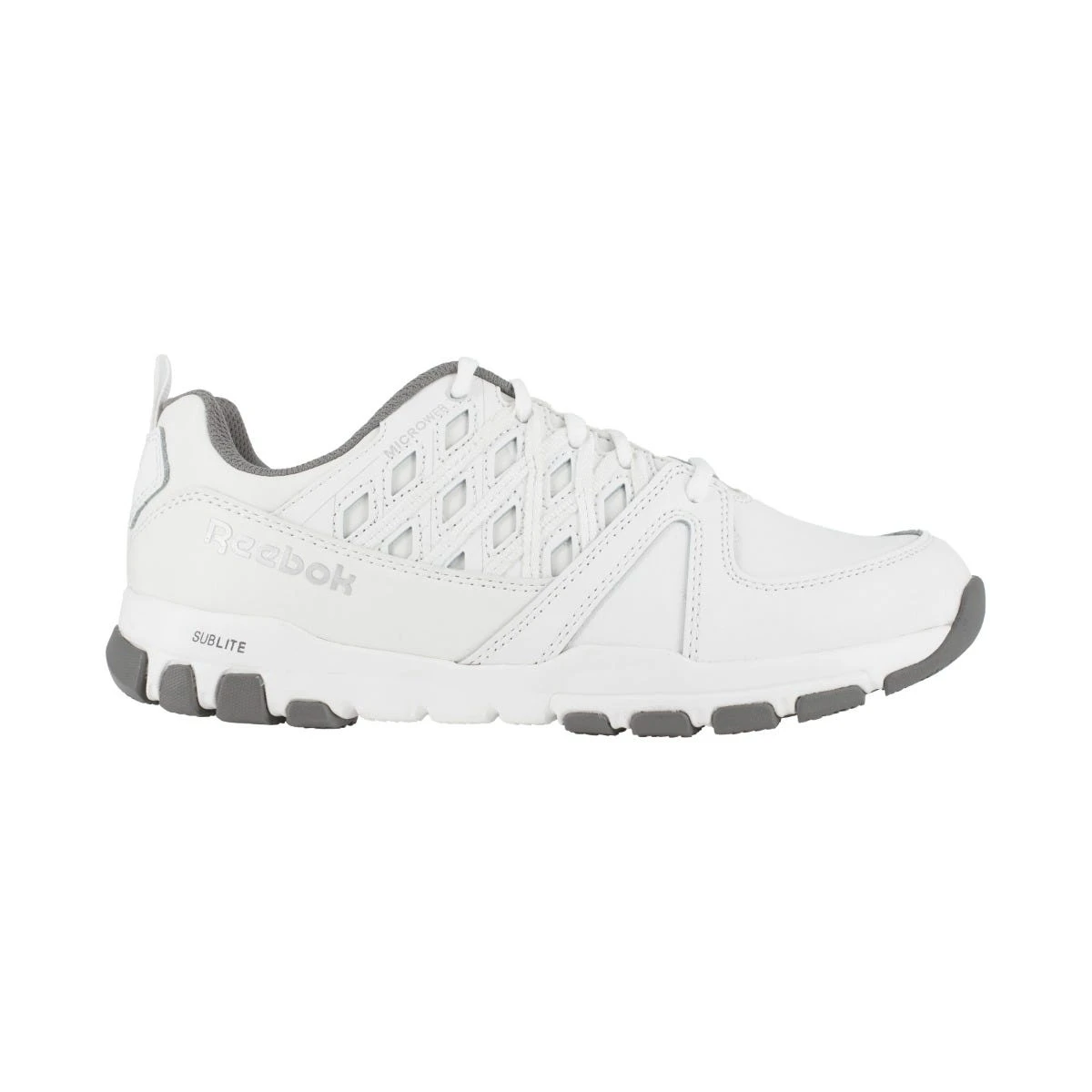 Reebok Shoes: Men's RB4442 White Sublite Work Static Dissipative Slip Resistant Athletic Shoe 3 Reebok Shoes: Men's RB4442 White Sublite Work Static Dissipative Slip Resistant Athletic Shoe