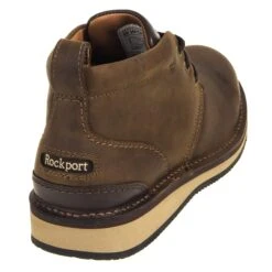 Rockport Works Shoes: Men's RK2801 Brown Prestige Point Steel Toe Chukka -Reebok || Puma || Merrell Shop rockport rk2801 b 001