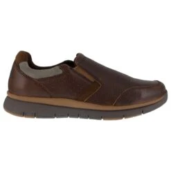 Rockport Works Shoes: Men's RK5710 Brown Steel Toe Slip On Casual Shoe 9 Rockport Works Shoes: Men's RK5710 Brown Steel Toe Slip On Casual Shoe -Reebok || Puma || Merrell Shop rockport rk5710 primetime casuals 01