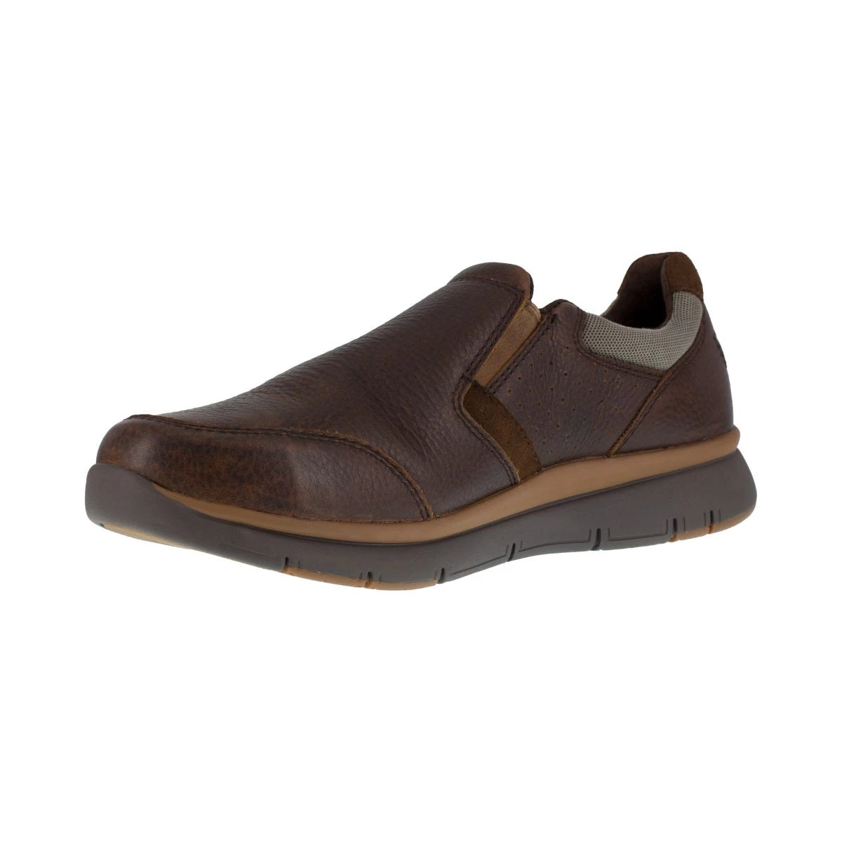 Rockport Works Shoes: Men's RK5710 Brown Steel Toe Slip On Casual Shoe 3 Rockport Works Shoes: Men's RK5710 Brown Steel Toe Slip On Casual Shoe
