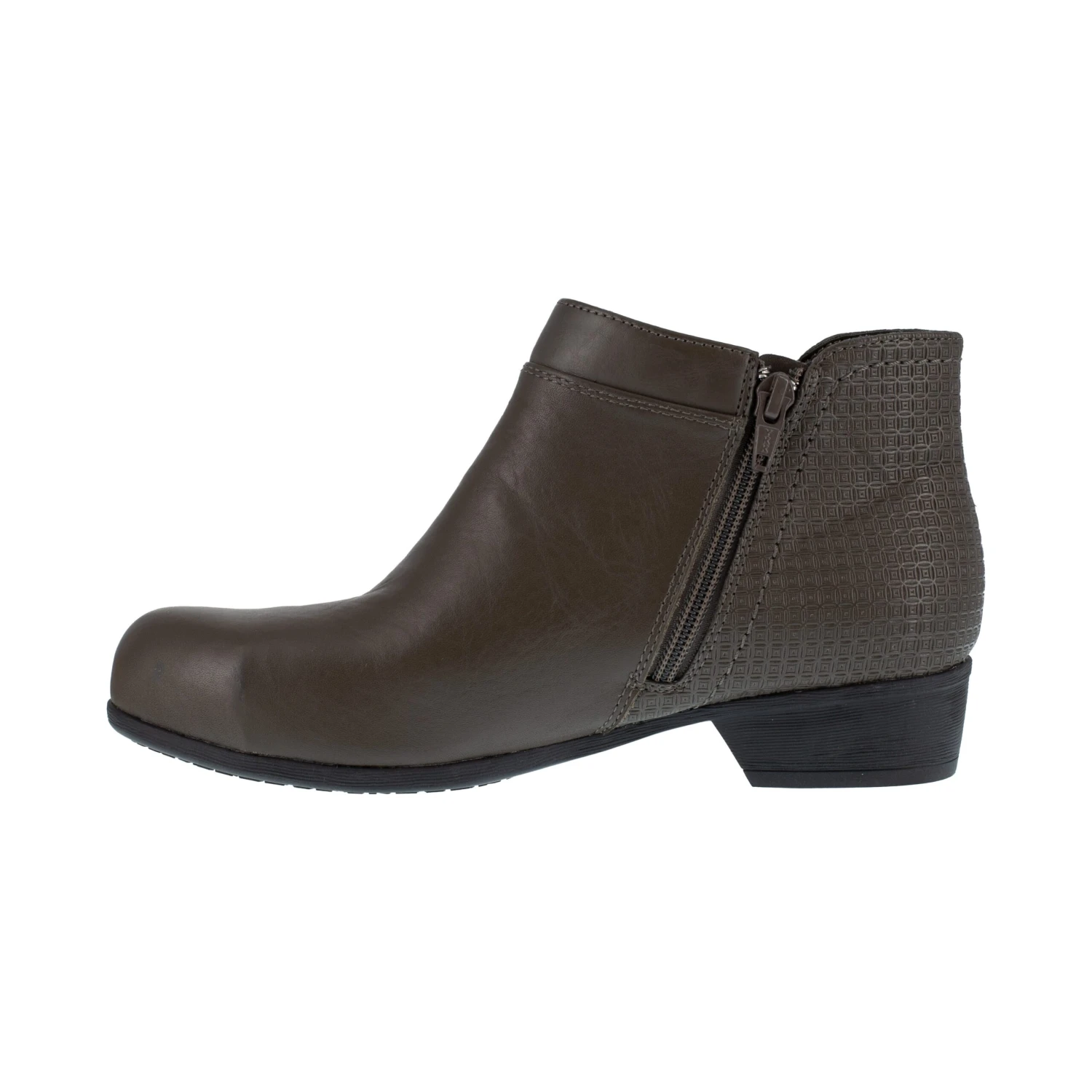 Rockport Works Boots: Women's RK753 Charcoal Carly Alloy Toe Slip Resistant Side Zip Work Boot 5 Rockport Works Boots: Women's RK753 Charcoal Carly Alloy Toe Slip Resistant Side Zip Work Boot - Image 3