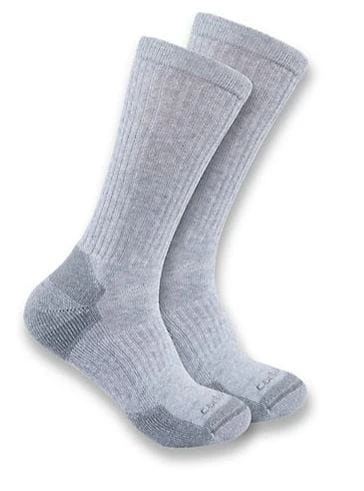 Gordini Carhartt Force Socks: Men's SC6203M GRY Grey Midweight Cotton Blend Crew 3-Pack Socks 3 Gordini Carhartt Force Socks: Men's SC6203M GRY Grey Midweight Cotton Blend Crew 3-Pack Socks