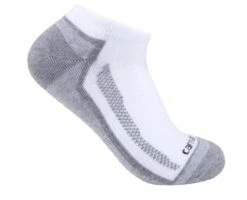 Gordini Carhartt Force Socks: Men's SL3283M WHT White Midweight Low-Cut 3-Pack Socks