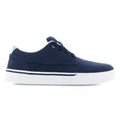 Volcom Shoes: Men's VM30116 Navy Light Blue Composite Toe Slip Resistant True Skate Inspired Work Shoe -Reebok || Puma || Merrell Shop volcom vm30116 volcom true 01