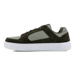 Volcom Shoes: Men's VM30231 Olive Grey Composite Toe Evolve Slip Resistant Skate Inspired Work Shoe -Reebok || Puma || Merrell Shop volcom vm30231 evolve 04 1