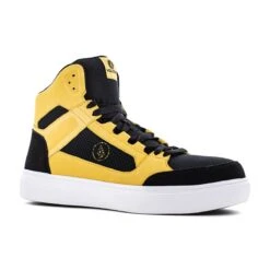 Volcom Shoes: Men's VM30237 Wheat Black Composite Toe EH Slip Resistant Evolve Skate Inspired Work High Top