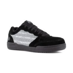 Volcom Shoes: Men's VM30361 Black Tower Grey Composite Toe Hybrid Slip Resistant Skate Inspired Work Shoe