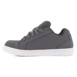 Volcom Shoes: Men's VM30592 Dark Grey Charcoal Grey Composite Toe Stone Op Art EH Skate Inspired Work Shoe -Reebok || Puma || Merrell Shop volcom vm30592 stone op art 04