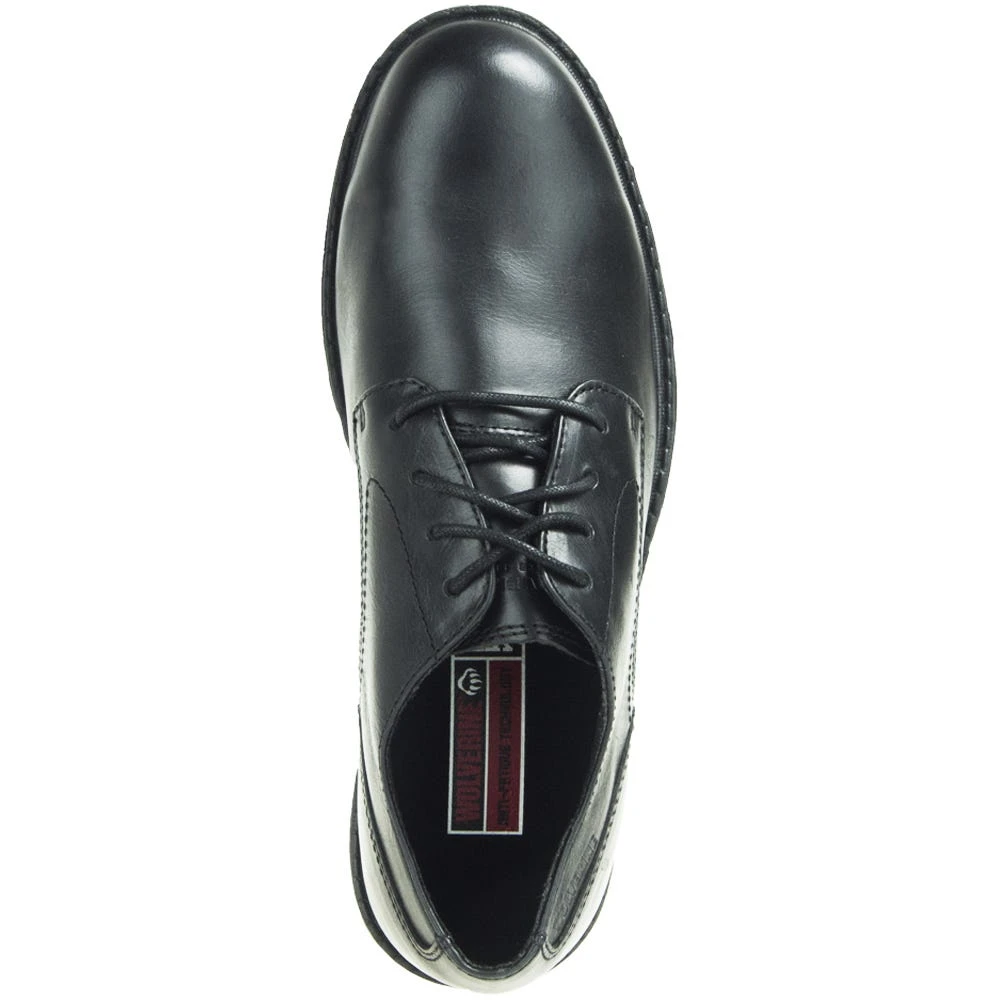 Wolverine Shoes: Men's Black W10817 Bedford Oxford Steel Toe Work Shoes 4 Wolverine Shoes: Men's Black W10817 Bedford Oxford Steel Toe Work Shoes - Image 2