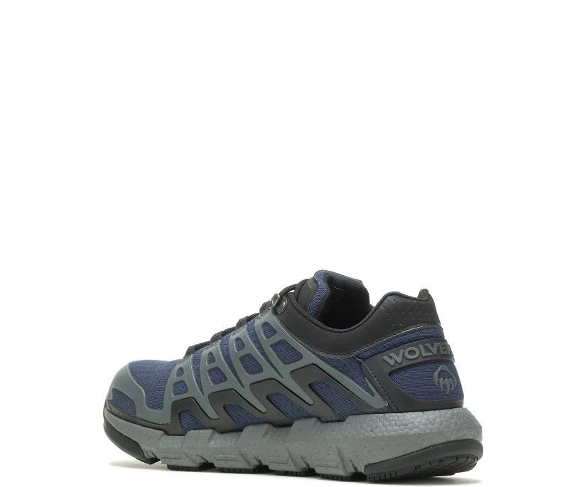 Wolverine Shoes: Men's W211176 Navy Composite Toe Rev DuraShocks Work Shoe 4 Wolverine Shoes: Men's W211176 Navy Composite Toe Rev DuraShocks Work Shoe - Image 2