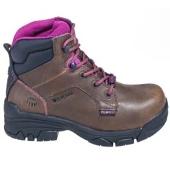 Wolverine Boots: Women's 10383 Brown Merlin EH Composite Toe Boots -Reebok || Puma || Merrell Shop wolverine w10383 o 01