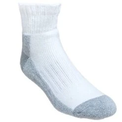 Wolverine Socks: Men's USA Made W91103870 100 Quarter Fit 2 Pack White Socks -Reebok || Puma || Merrell Shop wolverine w91103870 100 p 01