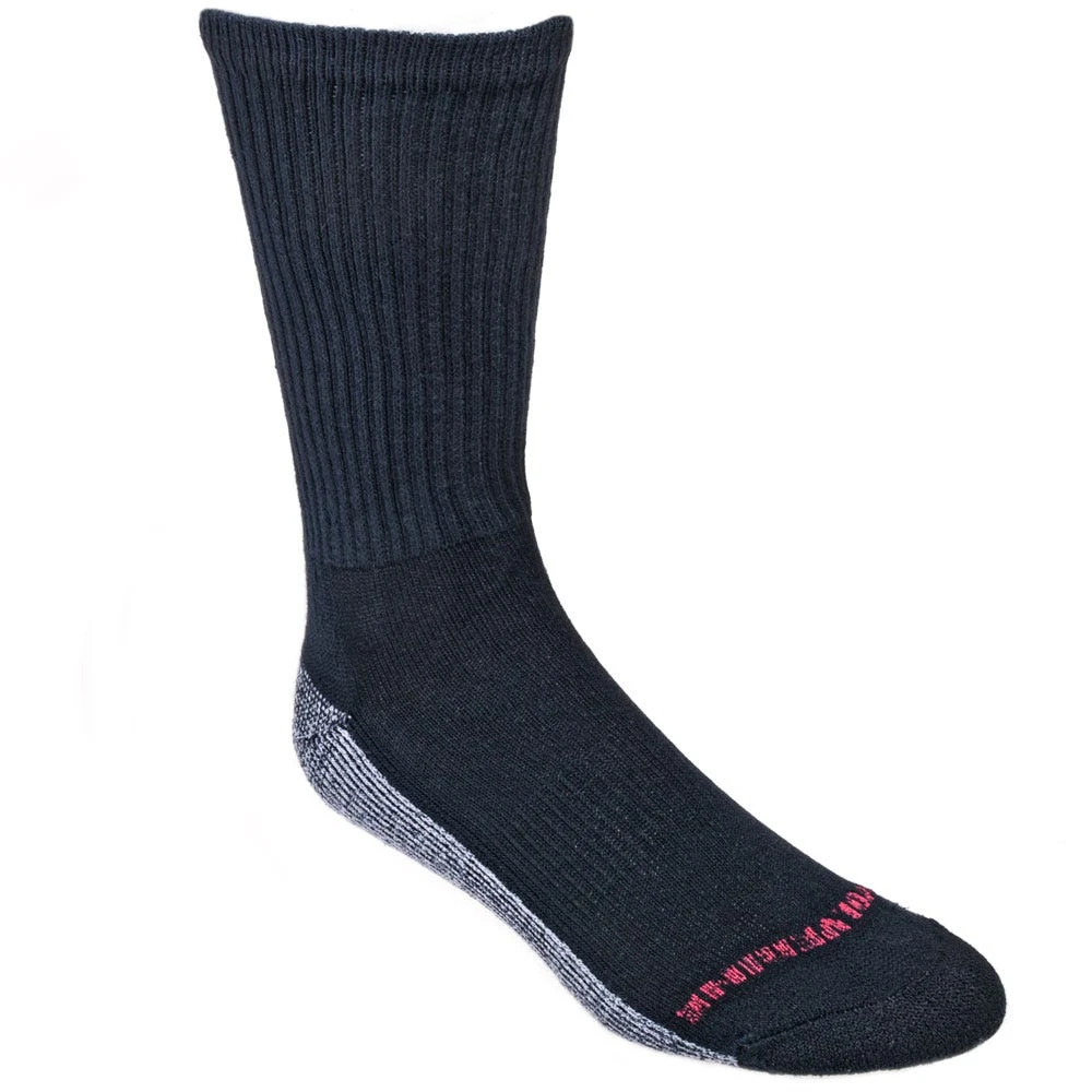 Wolverine Socks: Men's W91970070 001 Black USA-Made Steel Toe Boot 6-Pack Socks 4 Wolverine Socks: Men's W91970070 001 Black USA-Made Steel Toe Boot 6-Pack Socks - Image 2