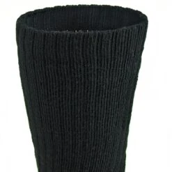 Working Person's Store 8766 BLK 2-Pack USA-Made Black Steel Toe Crew Socks