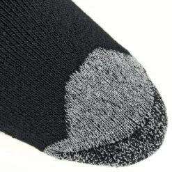 Working Person's Store 8766 BLK 2-Pack USA-Made Black Steel Toe Crew Socks -Reebok || Puma || Merrell Shop wps 8766 bk t 01