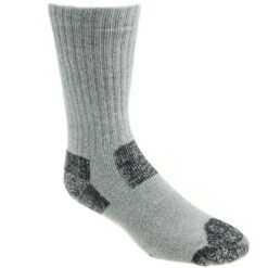 Working Person's Store USA-Made Steel Toe 8766 Grey 2-Pack Crew Socks -Reebok || Puma || Merrell Shop wps 8766 gy p 01