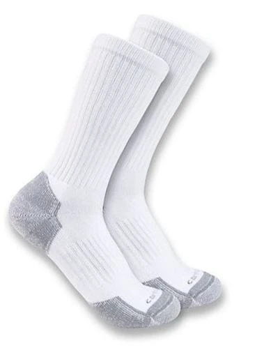Gordini Carhartt Force Socks: Men's SC6203M WHT White Midweight Cotton Blend Crew 3-Pack Socks 3 Gordini Carhartt Force Socks: Men's SC6203M WHT White Midweight Cotton Blend Crew 3-Pack Socks